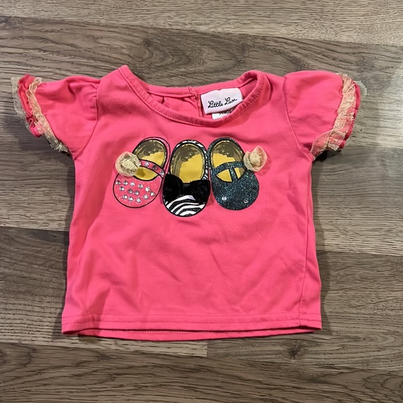 Little Lass 3/6 Month Shoe Outfit with Skirt - Picture 2 of 7